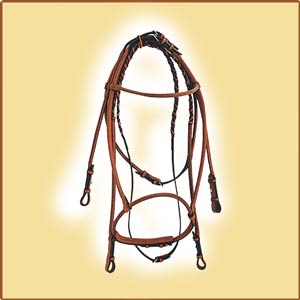 Rolled Snaffle Bridle